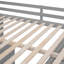 Lit mezzanine double avec tiroirs, bureau et garde-robe gris-2104146020