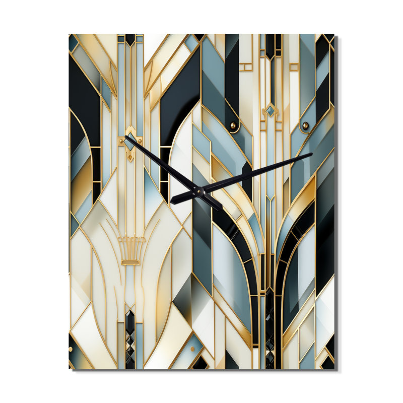 Damas Art Decor - Horloge murale bohémienne et éclectique, H 40 po x l 10 po x P 1 po