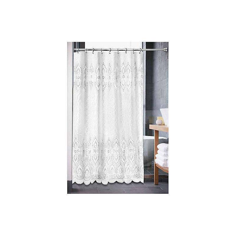 Rideau de douche simple Andreasen, L 72 po x L 84 po