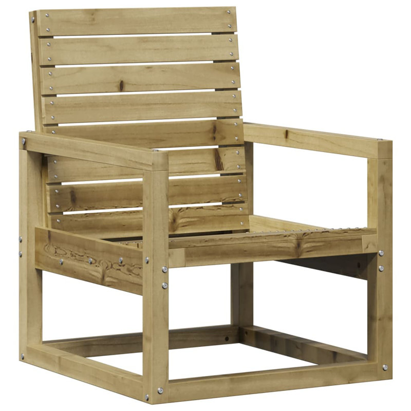 Elsea Outdoor Lounge Chair, Brown