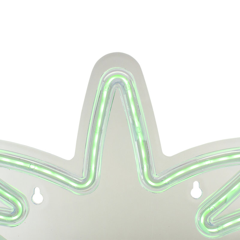 16" Yellow and Green Pineapple LED Neon Outdoor Wall Sign