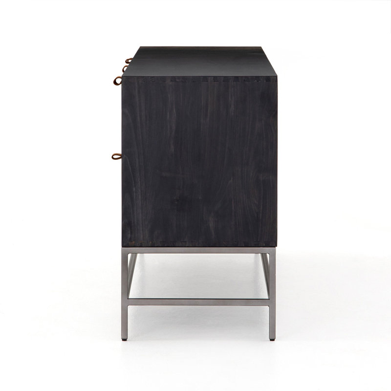 Trey 72'' W Sideboard, Black Wash Poplar