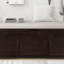 Banc de rangement avec 3 portes en forme de volet, banc à chaussures avec coussin amovible et espace de rangement caché (espresso)-817194713