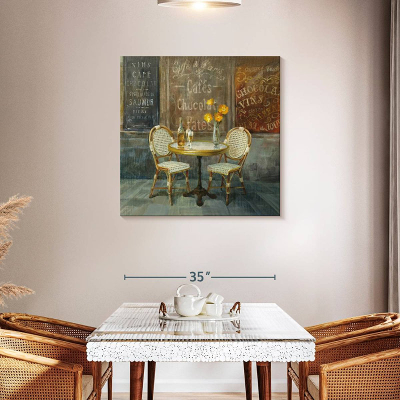 Café français II, H 36 po x l 36 po