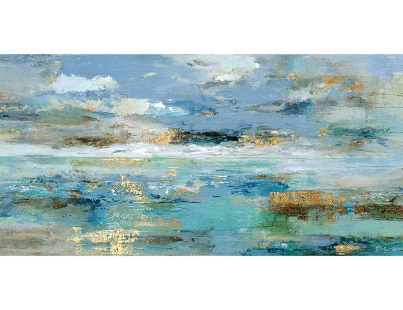 «Tranquil Horizon», art mural sur toile tendue, H 20 po x l 40 po