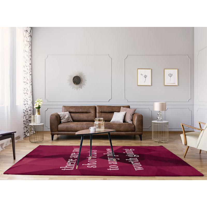 Tapis en poly-faux pierre pas de raccourcis guillemets, Rectangle 5 pi x 7 pi