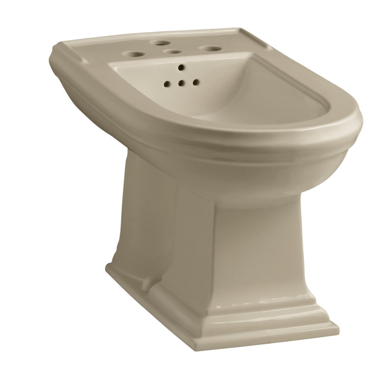 Memoirs® Vertical Spray Bidet with 4 Faucet Holes, Mexican Sand