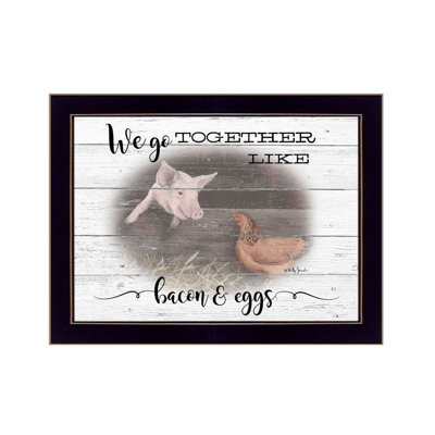 We Go Together Framed Wall Art for Living Room, Home Wall Decor by Billy Jacobs