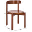 Chaise en bois massif séché au four-1522679708