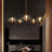 Mourine 5 - Light Dimmable Sputnik Modern Linear Chandelier