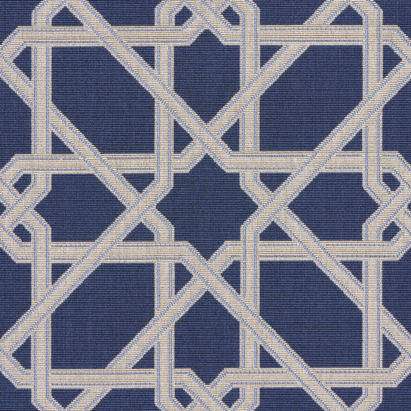 Schumacher x Mary McDonald Le Maroc Épinglé Fabric, Blue