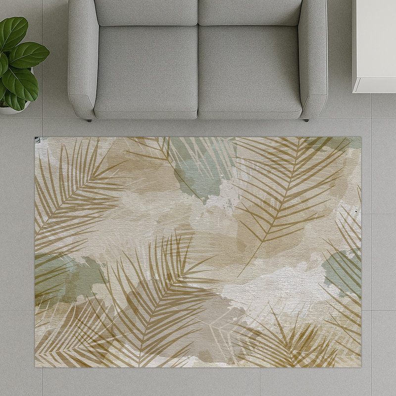 Floral Area Rug, Rectangle 140 x 200 cm