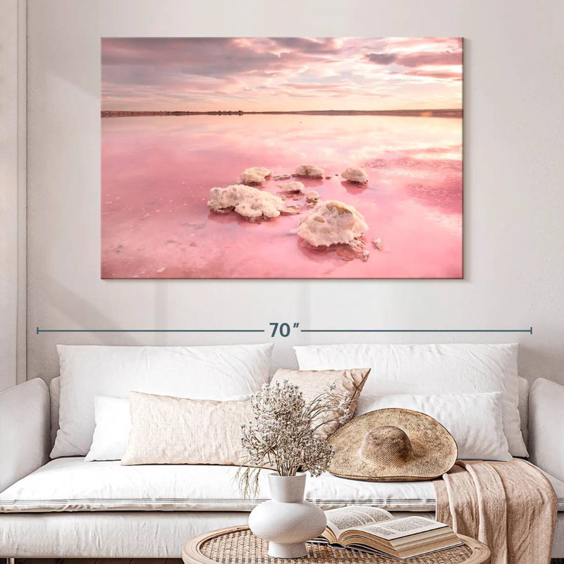 Alvord Torrevieja, lac rose, H 34 po x l 51 po