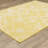 Sherley Geometric Cross-hatch Yellow/ Ivory Indoor-Outdoor Area Rug-1846826596