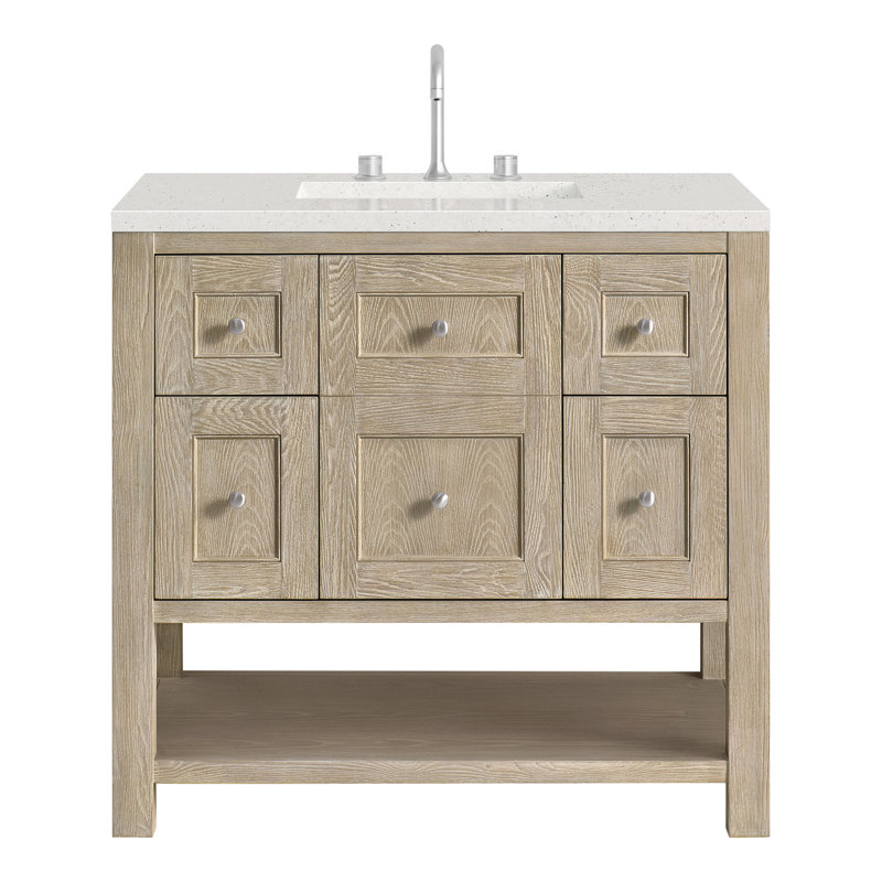 Breckenridge 36'' W Single Vanity, Whitewashed Oak, Lime Delight, 8" Widespread