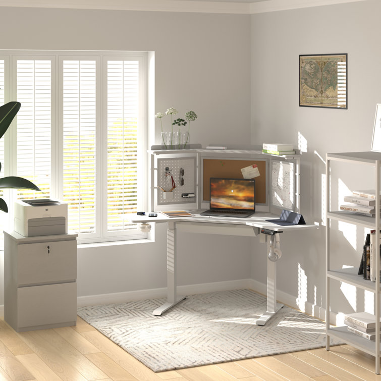 K314 Corner Electric Height Adjustable Standing and Drawer