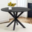 Ensemble de table de salle à manger 4 personnes Atwater avec table ronde de 39,5 po et 4 chaises Boucle rembourrées-1451281031