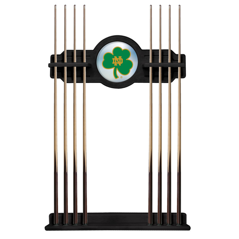 Porte-queues de billard NCAA, Noir, Fighting Irish de Notre Dame (trèfle)