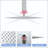 10" Square Rainfall Shower Head, Wall/Ceiling Mounted, Chrome