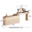 Meuble-lavabo moderne à rallonge pour femmes et filles avec miroir à DEL à intensité variable