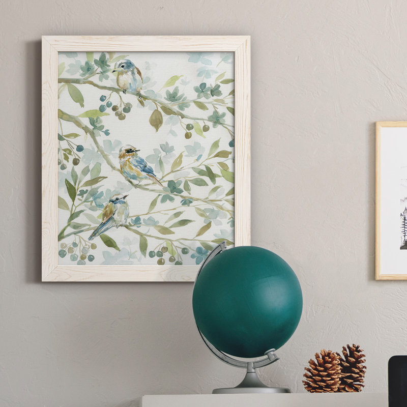Spring Beginnings - Peinture sur toile encadrée, H 24 po x l 18 po x P 1,5 po, Cadre blanc