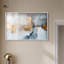 Toile de nuances dorées, art mural bleu par Art Remedy-115123330-115123335