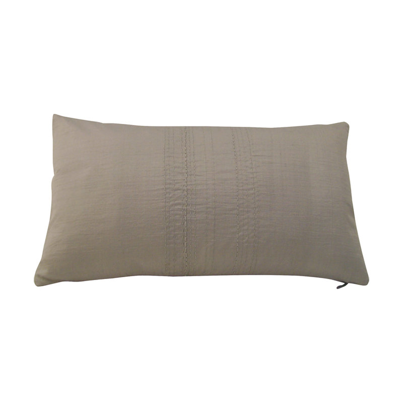 Keena Rectangular Throw Cushion, Silver