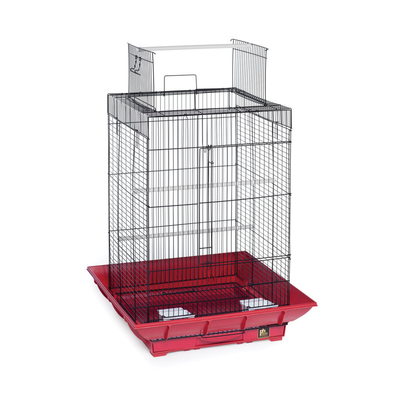 Cage à oiseau Borum, Vert / blanc, H 27 po x l 18 po x P 18 po