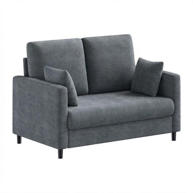 Canapé en chenille pour salon ou chambre à coucher - petit canapé d'appoint, facile à assembler - idéal pour les petits espaces - options bleu et beige