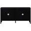 Buffet rétro noir avec tablettes réglables - Personnalise votre armoire de rangement pour augmenter la capacité de la maison