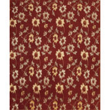 Modern Tibet Hand Knotted Floral Area Rug in Red