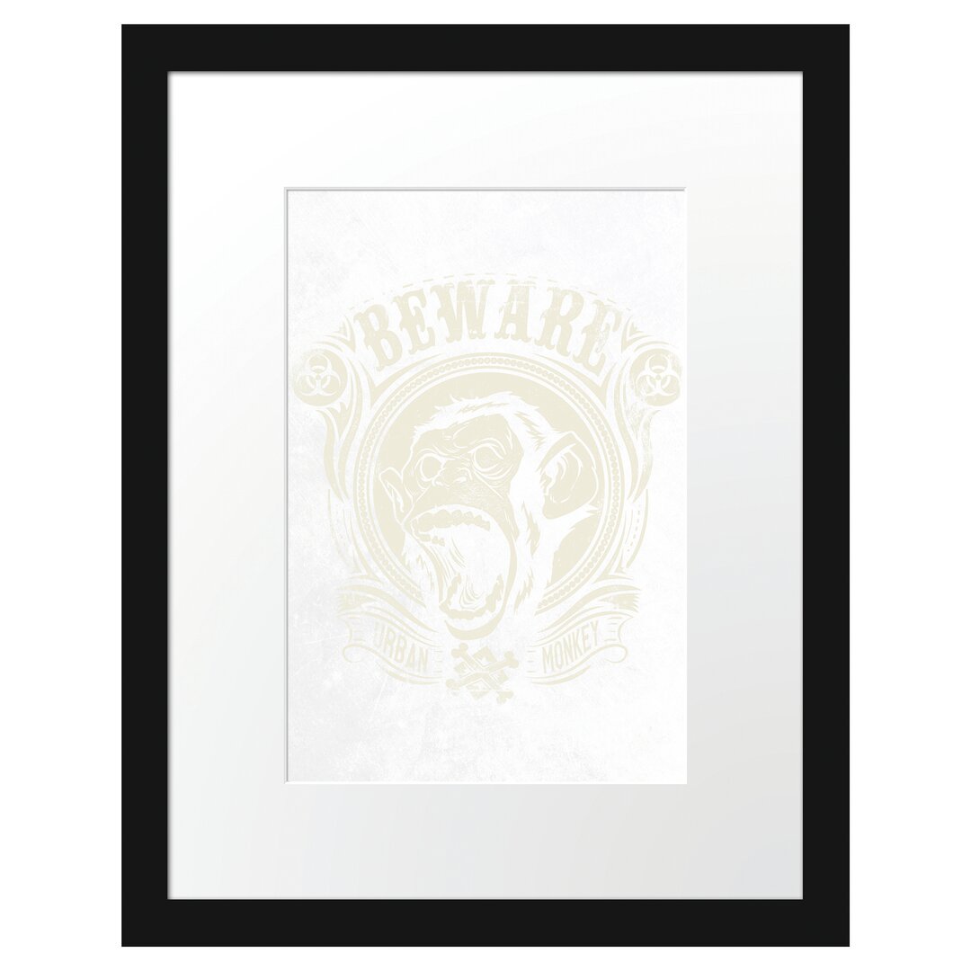 Gerahmtes Poster Urban Monkey Light