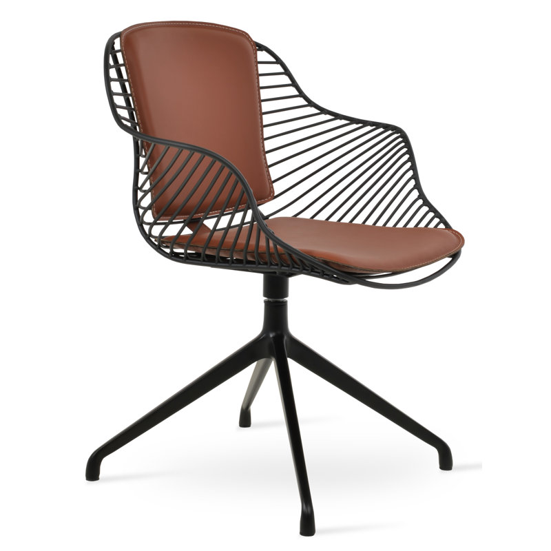 Fauteuil Zebra Spider, Noir, Cannelle