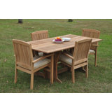 Rincon Outdoor 5 - Piece Teak Dining Set