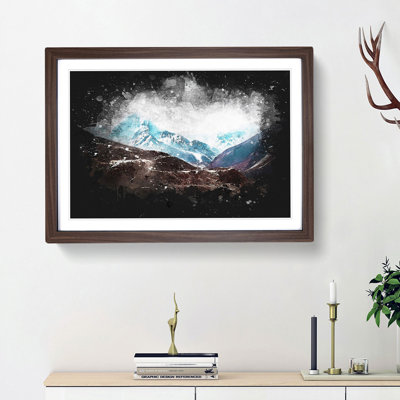 Mount Everest in the Himalayas - Picture Frame Painting Print