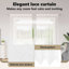 Curtains With Curtains Floral White Polyester-100930307