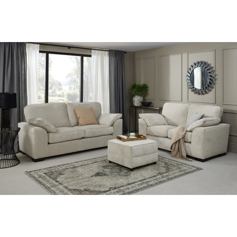 Strathern 3 - Piece Living Room Set, Silver