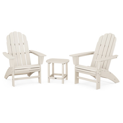 Ensemble Adirondack 3 pièces Vineyard Curveback avec South Beach 18 po