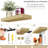 16" Long Floating Shelves with Invisible Mounting Set of 2 in Maple Wood