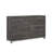 Deena 59 Inch Dresser, Brown Gray Melamine Veneer, 7 Drawers