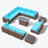 12 - Person Outdoor Seating Group With Cushions-541184558