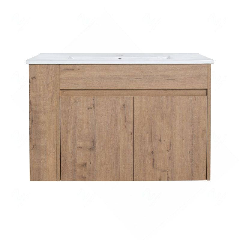 Meuble-lavabo de 30 po avec tablette de rangement ouverte (lavabo non inclus)