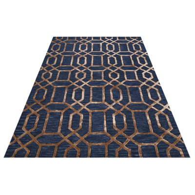 Vegas Geometric Wool Hand Woven Area Rug
