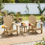 Table bistro avec plateau imperméable et résistant aux intempéries pour terrasse-1082031647