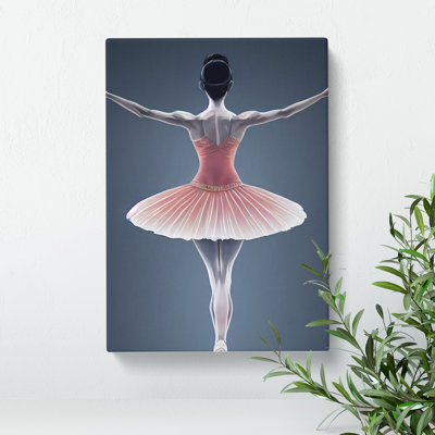 Ballerina Poised - Wrapped Canvas