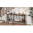 Console Table, Industrial Narrow Sofa Table Behind Couch With 2 Tier Storage Shelf, Entryway Hallway Accent Table For Living Room, Foyer, Rustic Brown-1811934650