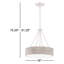 Luminaire suspendu tambour simple à 3 lumières Charvic-439051354-439051355