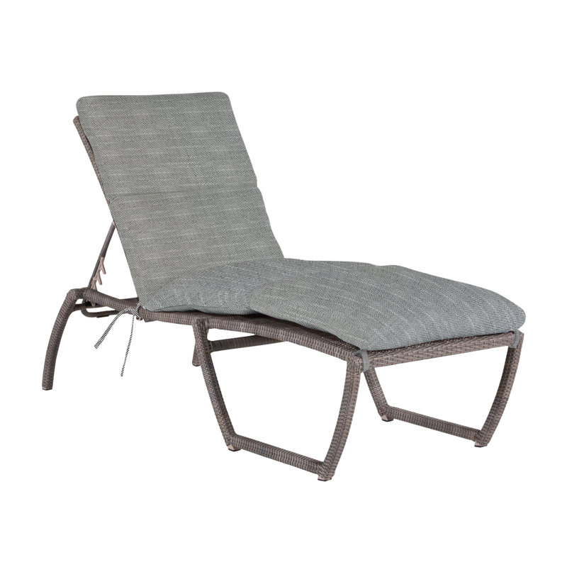 Skye Woven Chaise - Oyster, No Welt, Rollo Silver InsideOut® Linen, Athena #24 Oyster