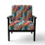 Fauteuil d'appoint rembourré rose et bleu Wild Wild I