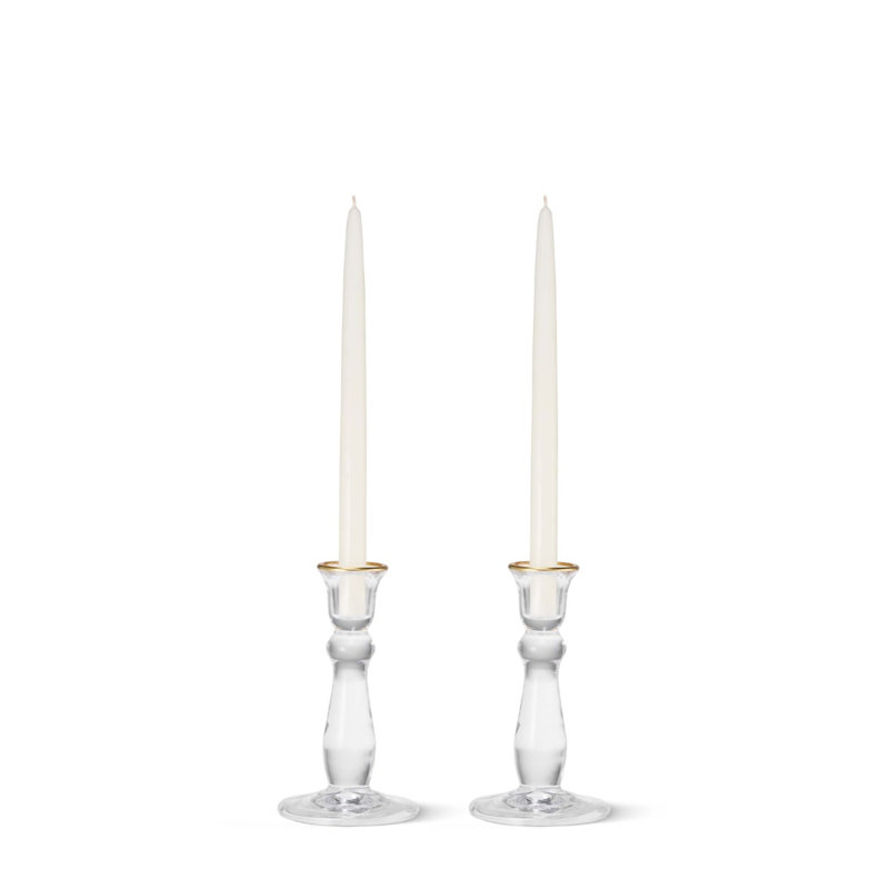 Sancia Candlestick, 7.1" H x 4.1" W x 4.1" D